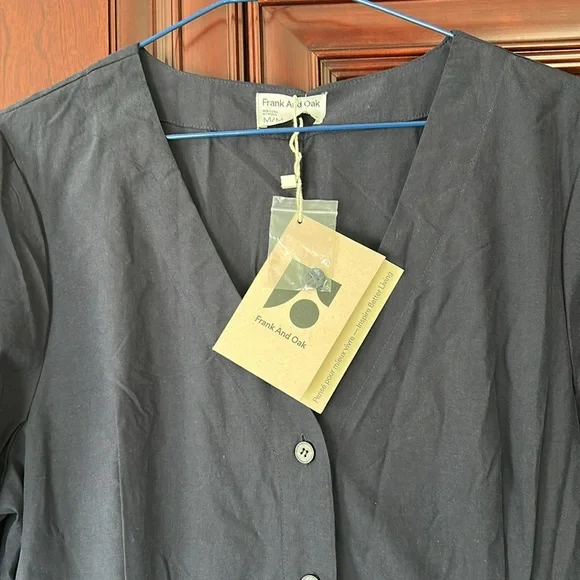 FRANK AND OAK The Puff Sleeve Dress size medium - Picture 8 of 10